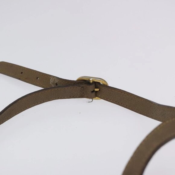 GUCCI GG Supreme Web Sherry Line Shoulder Bag PVC Leather Beige Red Auth - Picture 13 of 16